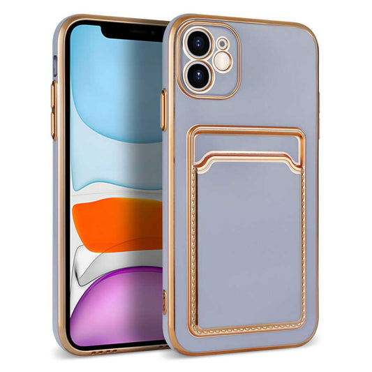 Apple iPhone 12 Kılıf Zore Bark Kartlıklı Kapak
