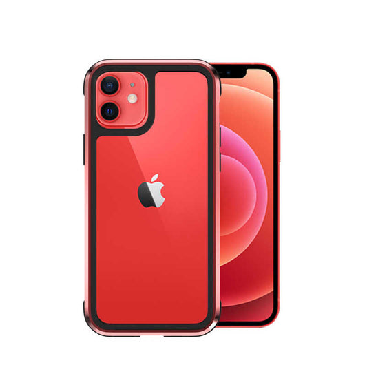 Apple iPhone 12 Mini Kılıf Wiwu Defens Armor Kapak Kırmızı