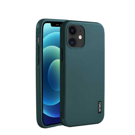 Apple iPhone 12 Mini Kılıf Wiwu Sand Stone Kapak Siyah