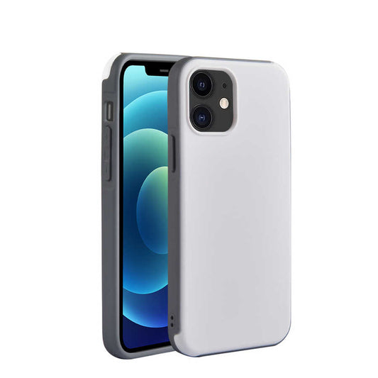 Apple iPhone 12 Mini Kılıf Wiwu Sand Stone Kapak Beyaz