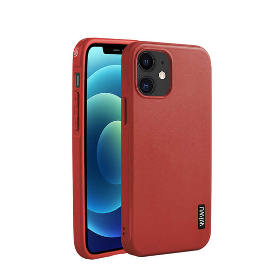 Apple iPhone 12 Mini Kılıf Wiwu Sand Stone Kapak Kırmızı