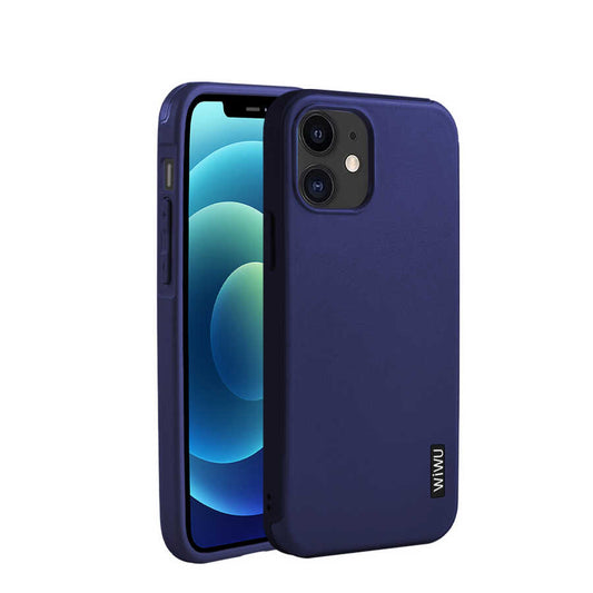 Apple iPhone 12 Mini Kılıf Wiwu Sand Stone Kapak Mavi