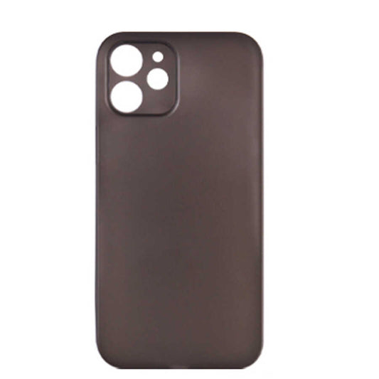 Apple iPhone 12 Mini Kılıf Wiwu Skin Nano PP Kapak Transparan Siyah