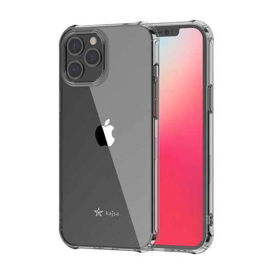 Apple iPhone 12 Pro Kılıf Kajsa Transparent Kapak Gri