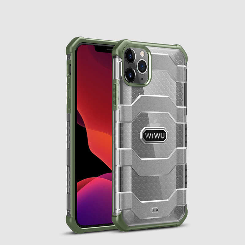 Apple iPhone 12 Pro Kılıf Wiwu Voyager Kapak Yeşil