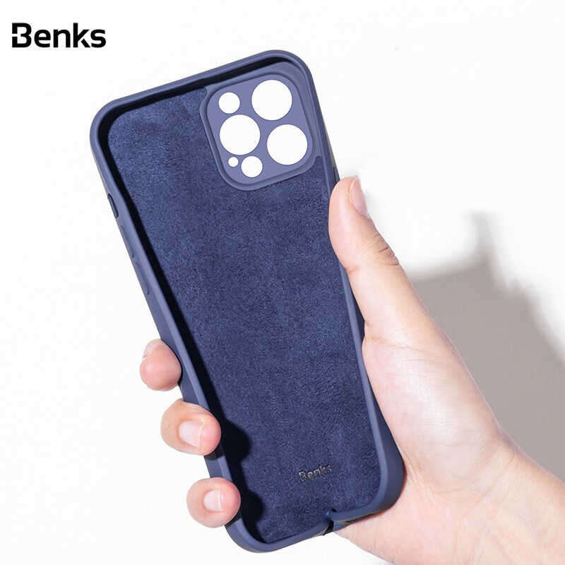 Apple iPhone 12 Pro Max Kılıf Benks Painting TPU Kapak Koyu Yeşil
