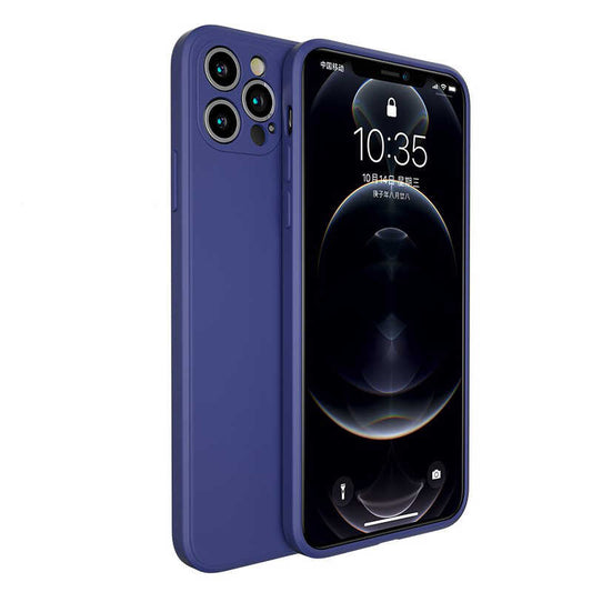 Apple iPhone 12 Pro Max Kılıf Benks Painting TPU Kapak Lacivert