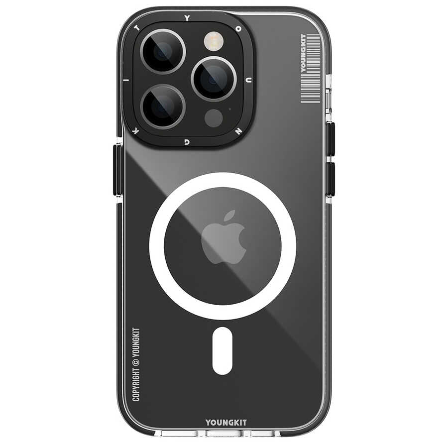 Apple iPhone 12 Pro Max Kılıf M-safe Şarj Özellikli YoungKit Exquisite Serisi Kapak Mavi