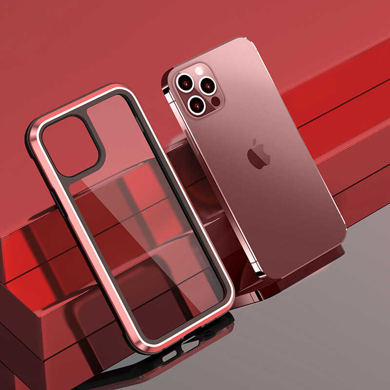 Apple iPhone 12 Pro Max Kılıf Wiwu Defens Armor Kapak Mavi