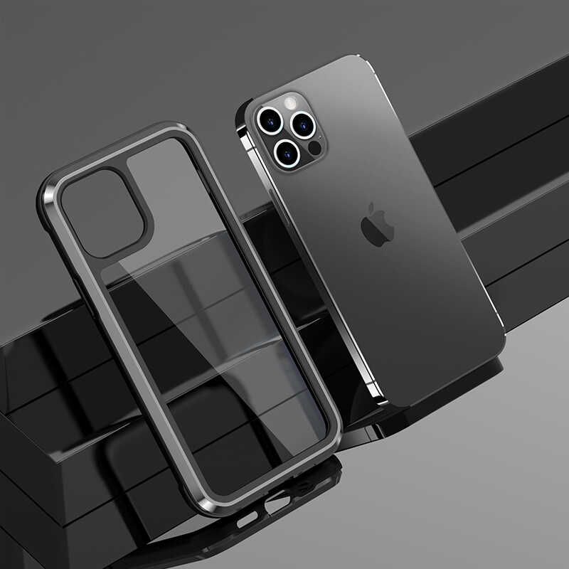 Apple iPhone 12 Pro Max Kılıf Wiwu Defens Armor Kapak Mavi
