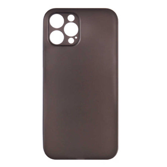 Apple iPhone 12 Pro Max Kılıf Wiwu Skin Nano PP Kapak Transparan Siyah