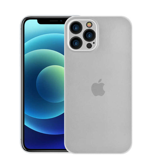 Apple iPhone 12 Pro Max Kılıf Wiwu Skin Nano PP Kapak Transparan Siyah