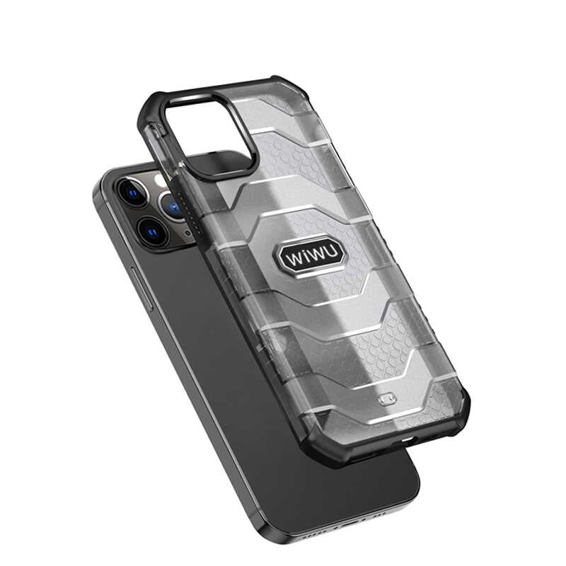 Apple iPhone 12 Pro Max Kılıf Wiwu Voyager Kapak Koyu Yeşil