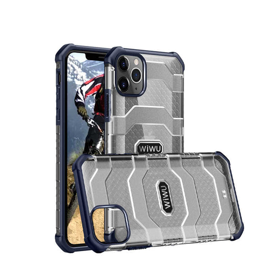 Apple iPhone 12 Pro Max Kılıf Wiwu Voyager Kapak Mavi