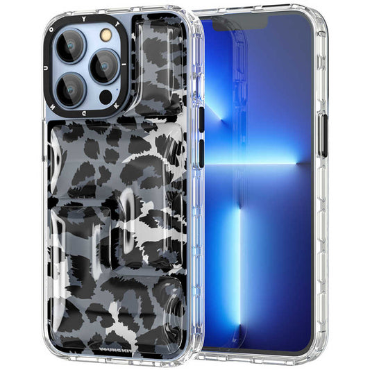 Apple iPhone 12 Pro Max Kılıf YoungKit Leopard Article Serisi Kapak Siyah