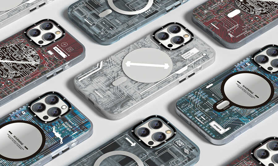 Apple iPhone 12 Pro Max Kılıf YoungKit Technology Serisi Kapak Siyah