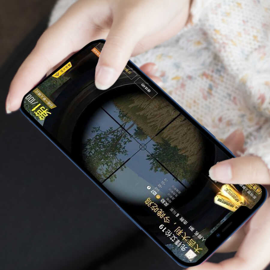 Apple iPhone 12 Wiwu iPrivacy HD Anti-Peep Ekran Koruyucu Siyah