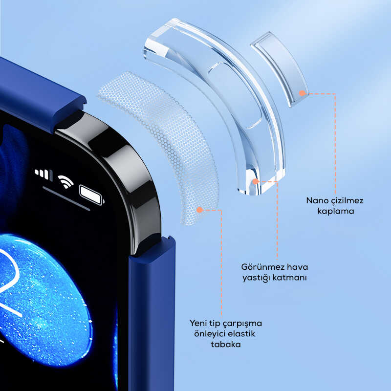 Apple iPhone 13 Kılıf Benks Magic Hybrid Kapak Mavi