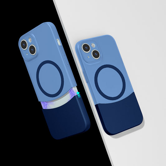 Apple iPhone 13 Kılıf M-Safe Şarj Özellikli Mıknatıslı Zore Duble Kapak
