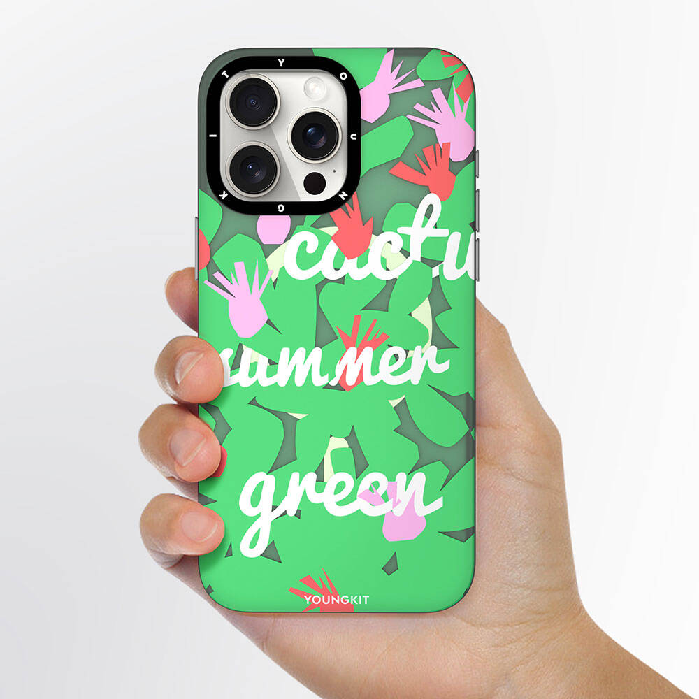 Apple iPhone 13 Kılıf M-safe Şarj Özellikli Yaz Meyvesi Desenli Youngkit Fruity Flavour Serisi Kapak Pembe