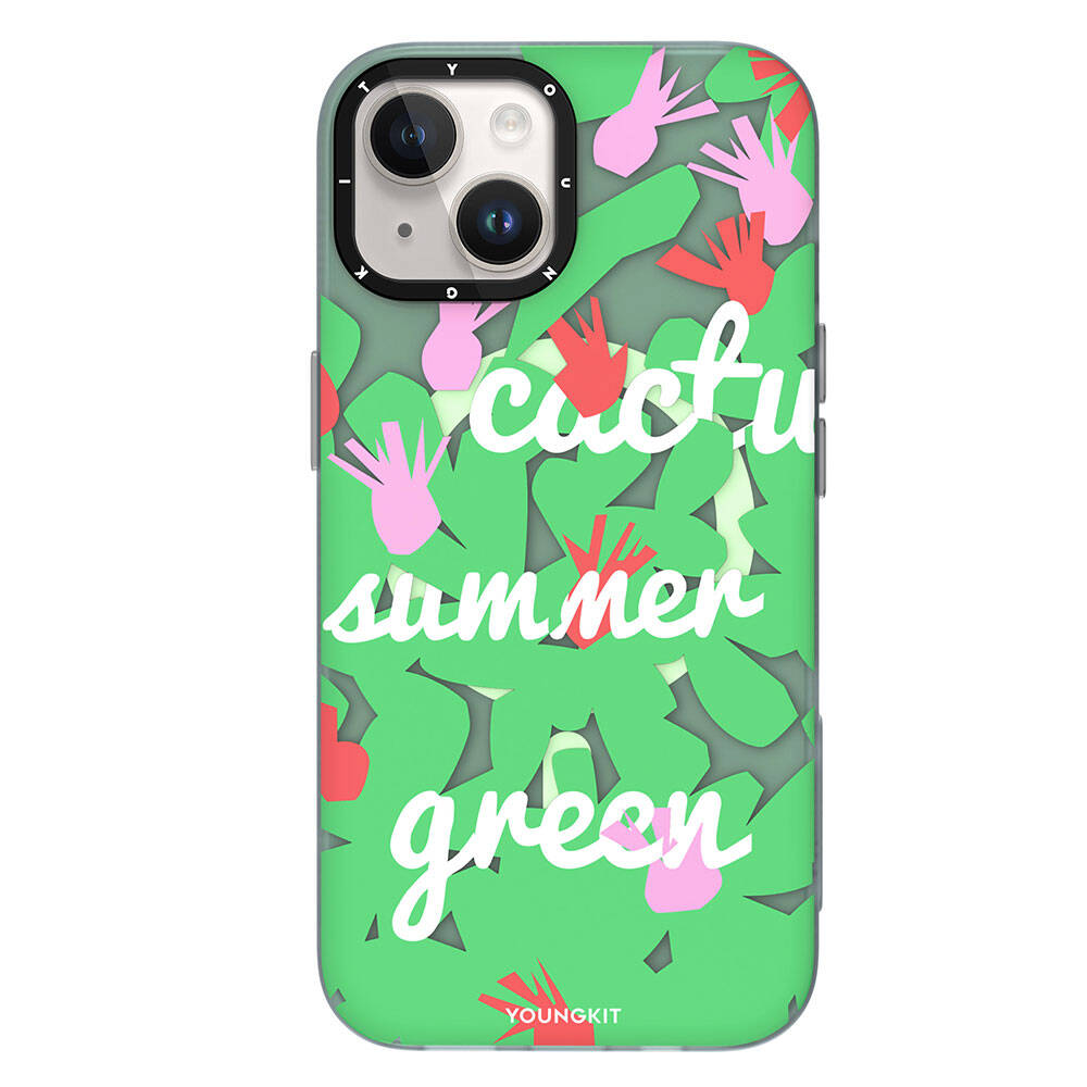 Apple iPhone 13 Kılıf M-safe Şarj Özellikli Yaz Meyvesi Desenli Youngkit Fruity Flavour Serisi Kapak Pembe