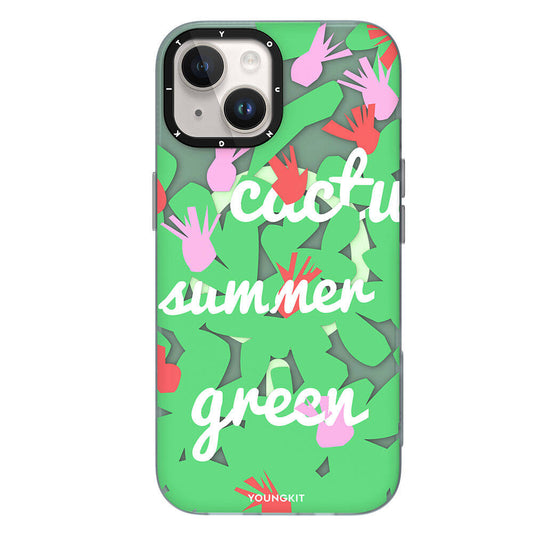 Apple iPhone 13 Kılıf M-safe Şarj Özellikli Yaz Meyvesi Desenli Youngkit Fruity Flavour Serisi Kapak Pembe