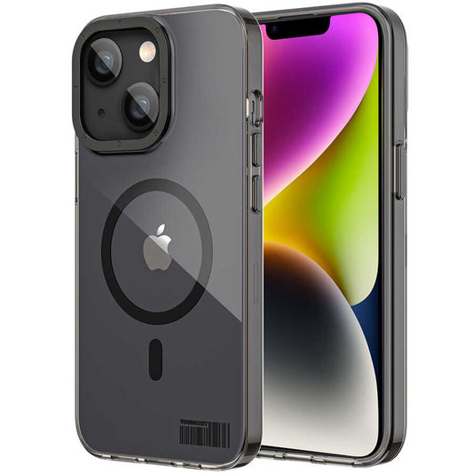 Apple iPhone 13 Kılıf M-safe Şarj Özellikli Youngkit Coloured Glaze Serisi Kapak Derin Mor