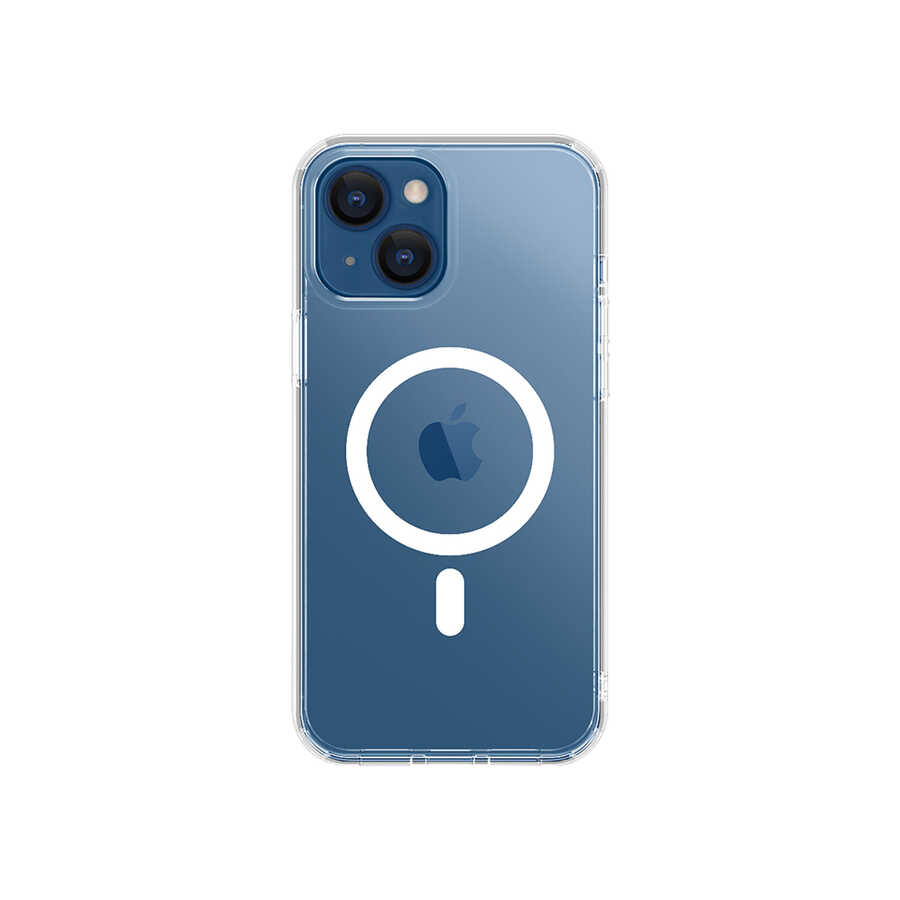 Apple iPhone 13 Kılıf Wiwu Magnetic Crystal Kapak Renksiz