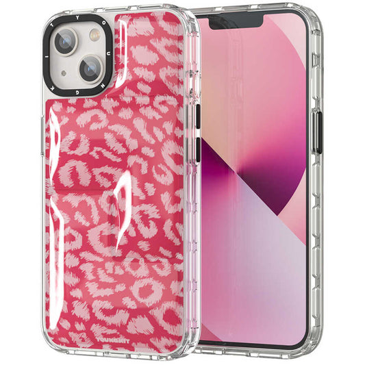 Apple iPhone 13 Kılıf YoungKit Leopard Article Serisi Kapak Pembe