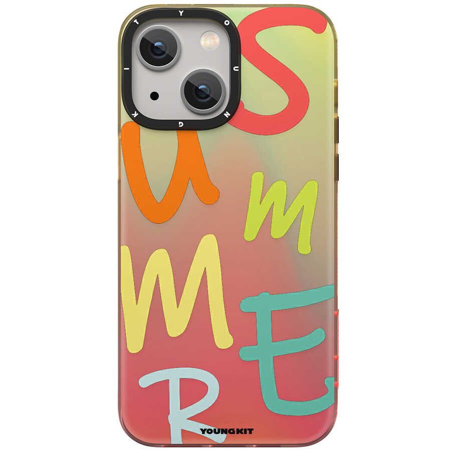 Apple iPhone 13 Kılıf YoungKit Summer Serisi Kapak Mor