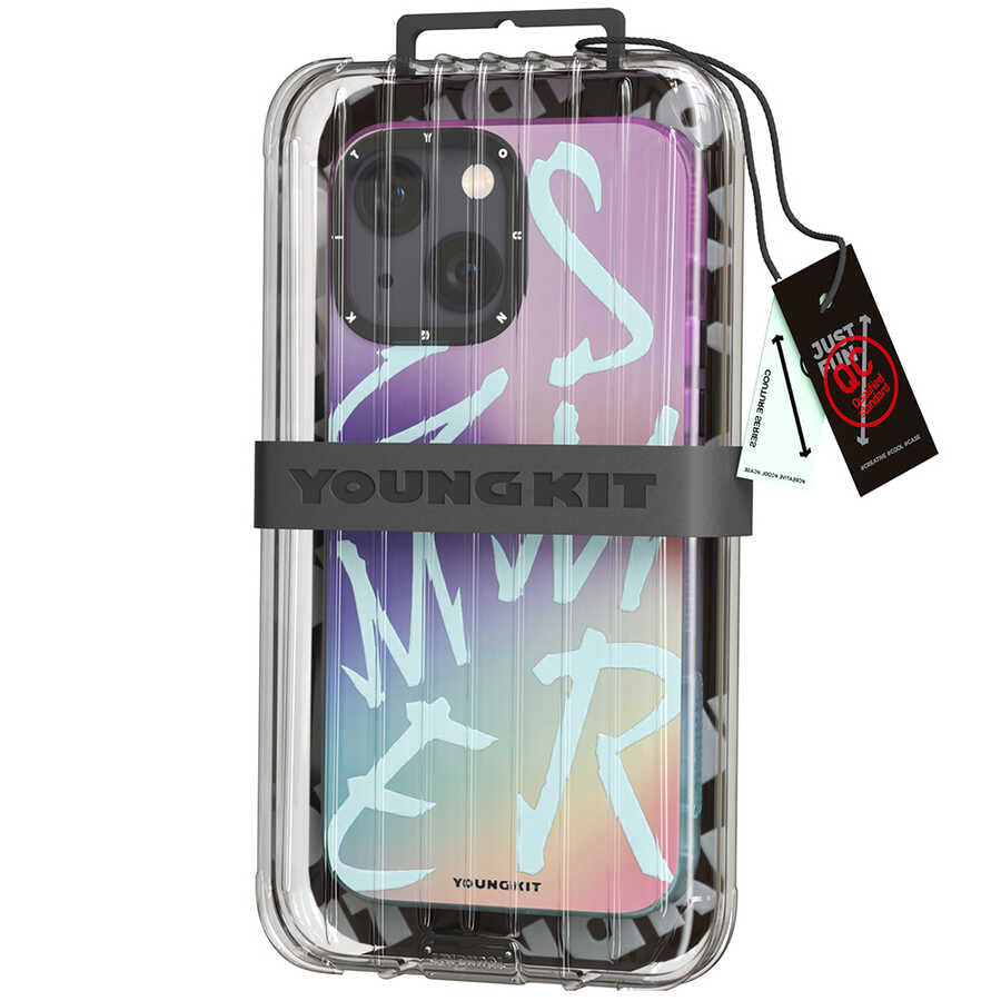 Apple iPhone 13 Kılıf YoungKit Summer Serisi Kapak Mor
