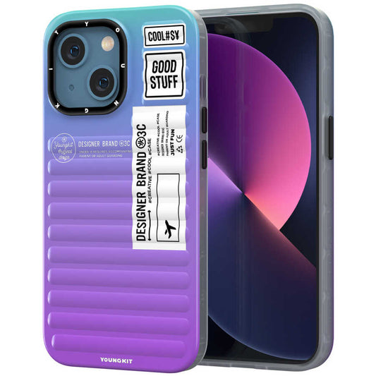 Apple iPhone 13 Kılıf YoungKit The Secret Color Serisi Kapak Yeşil