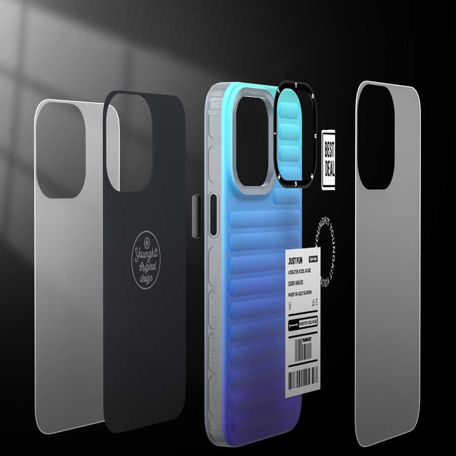 Apple iPhone 13 Kılıf YoungKit The Secret Color Serisi Kapak Yeşil