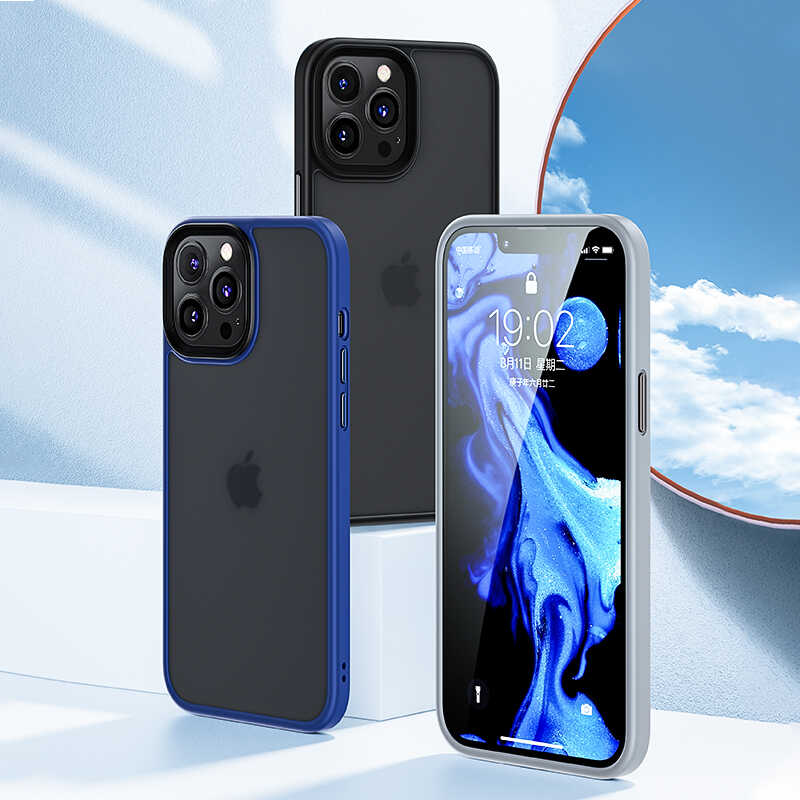 Apple iPhone 13 Mini Kılıf Benks Magic Hybrid Kapak Gri