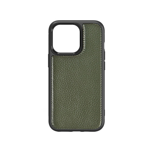 Apple iPhone 13 Mini Kılıf Wiwu Genuine Leather Plastic Calfskin Orjinal Deri Kapak Kahverengi