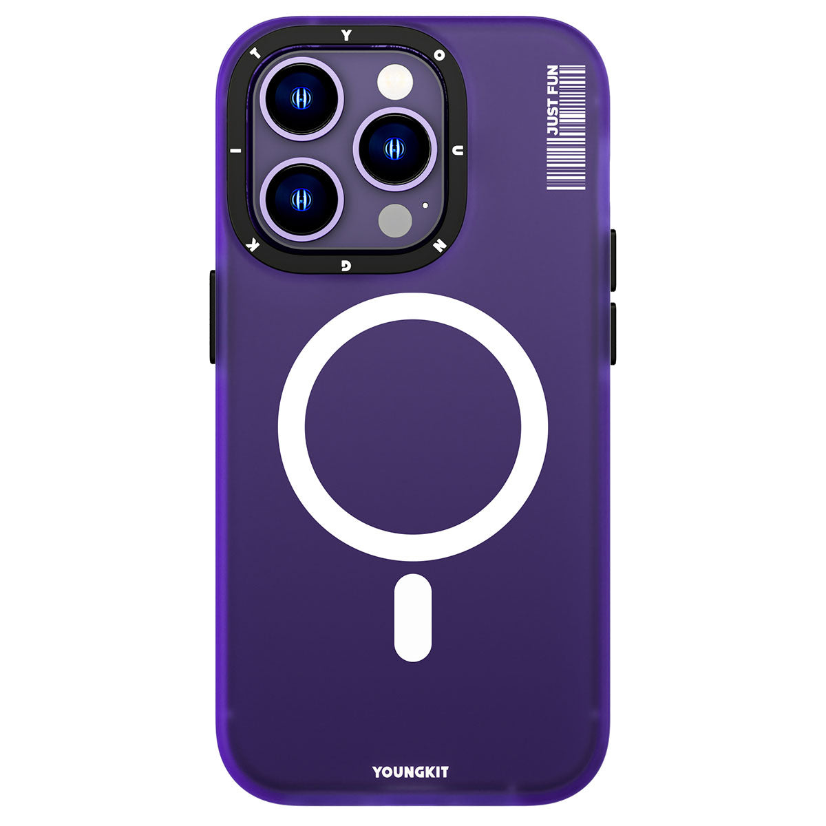 Apple iPhone 13 Pro Kılıf M-safe Şarj Özellikli Youngkit Colored Sand Serisi Kapak Pembe