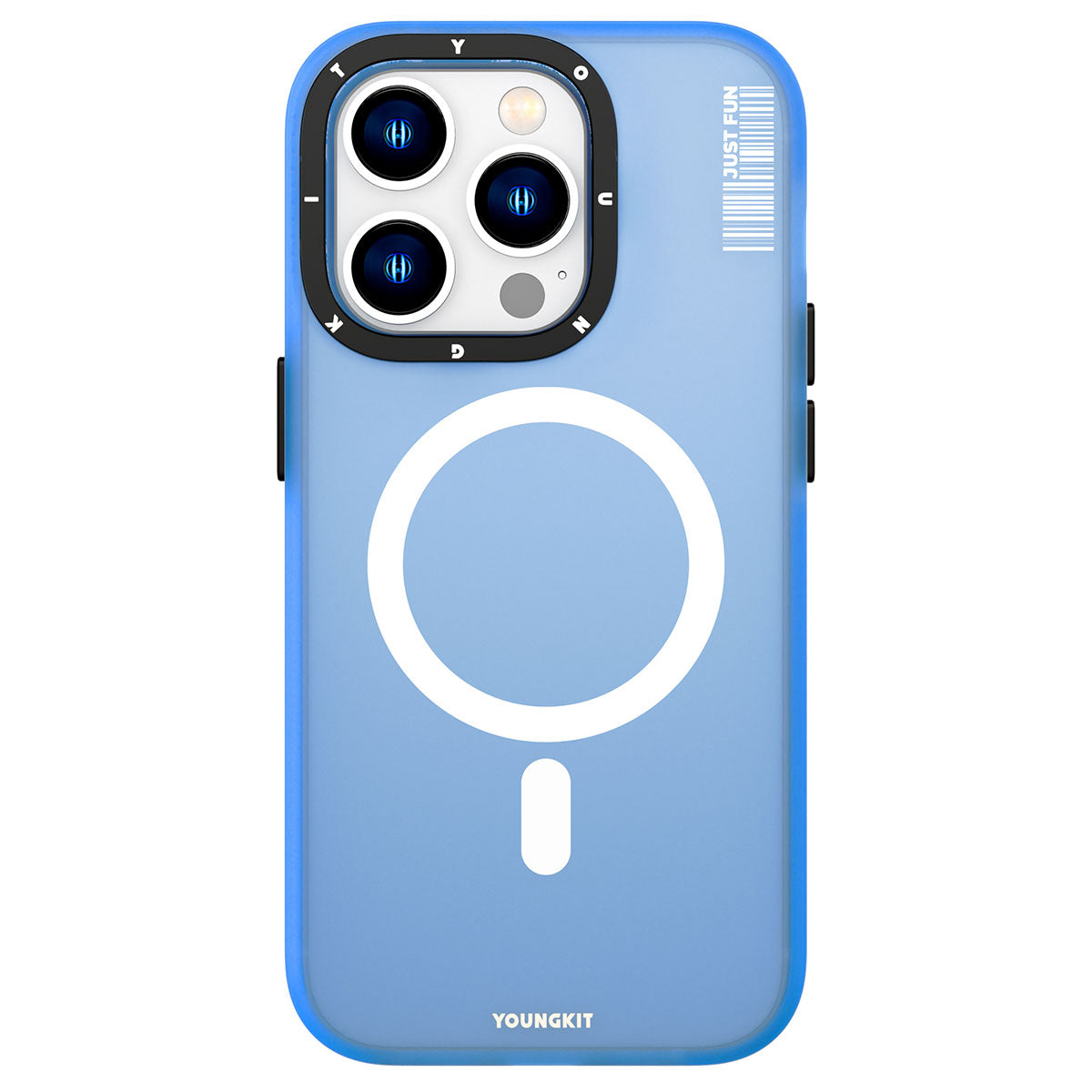 Apple iPhone 13 Pro Kılıf M-safe Şarj Özellikli Youngkit Colored Sand Serisi Kapak Pembe