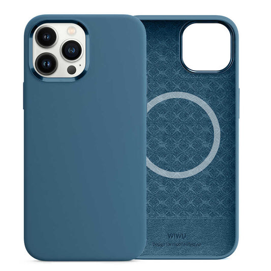 Apple iPhone 13 Pro Kılıf Wiwu M-safe Magnetic Silikon Kapak
