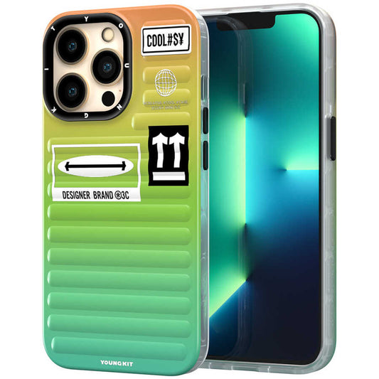 Apple iPhone 13 Pro Kılıf YoungKit The Secret Color Serisi Kapak Turuncu