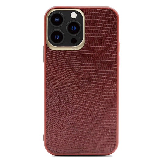 Apple iPhone 13 Pro Max Kılıf Kajsa Preppie Collection Pu Deri Kapak Kırmızı