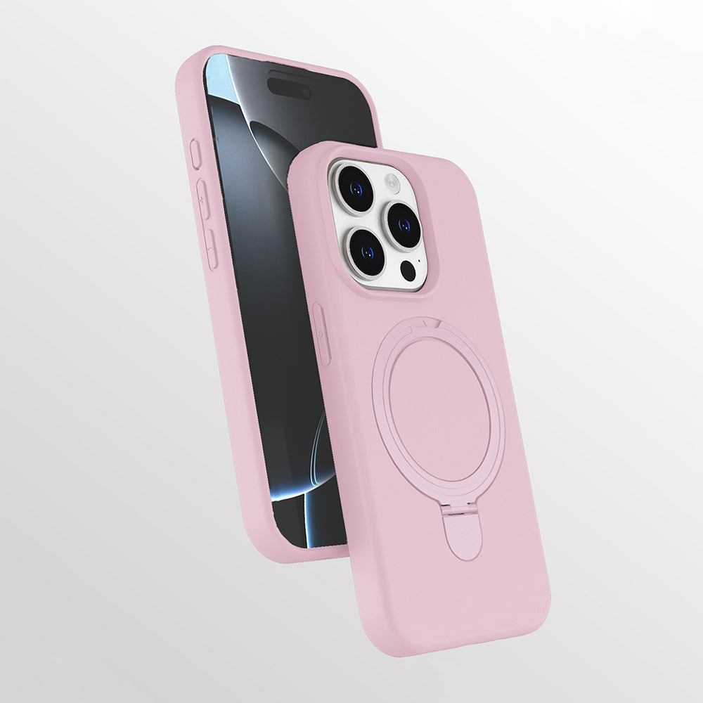 Apple iPhone 13 Pro Max Kılıf M-safe Şarj Özellikli Standlı Zore Samara Kapak
