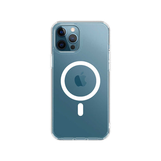 Apple iPhone 13 Pro Max Kılıf Wiwu Magnetic Crystal Kapak Renksiz