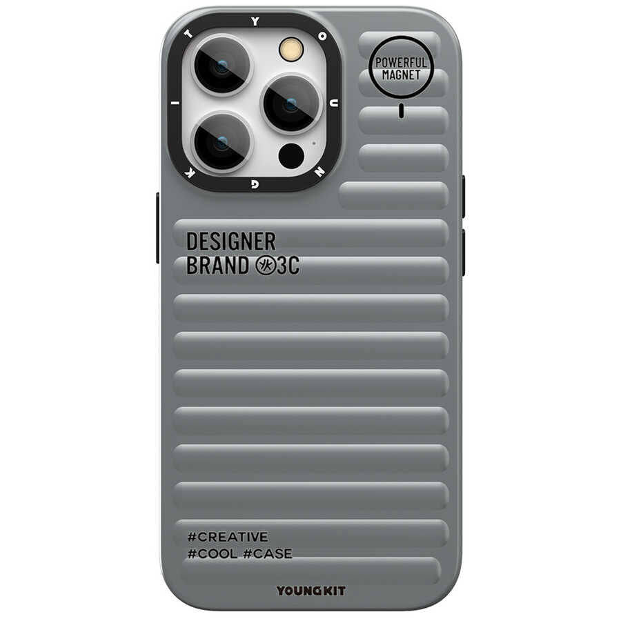 Apple iPhone 13 Pro Max Kılıf YoungKit Plain Coloured Serisi Kapak Mavi