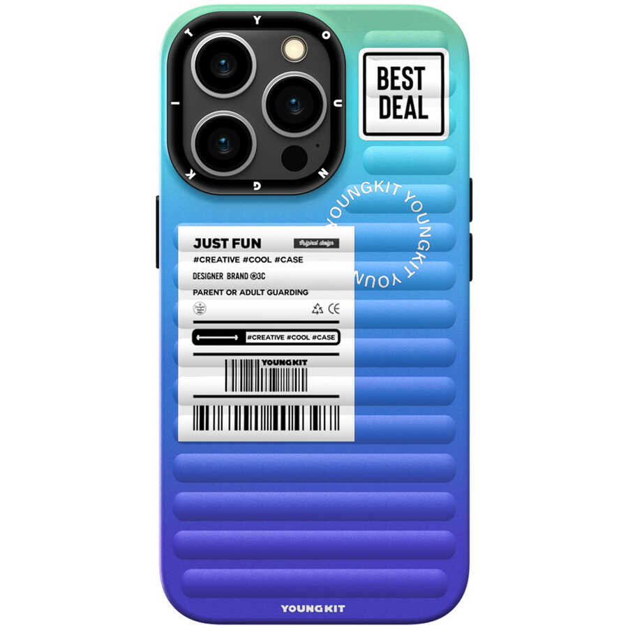 Apple iPhone 13 Pro Max Kılıf YoungKit The Secret Color Serisi Kapak Mavi