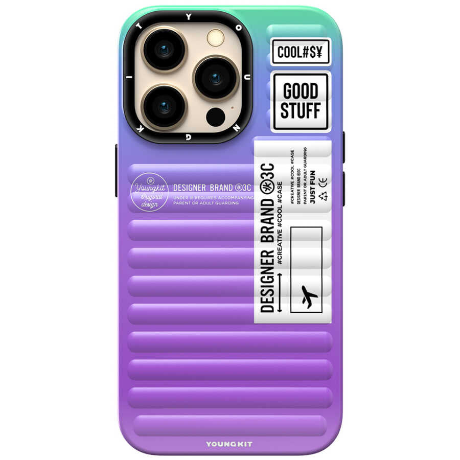 Apple iPhone 13 Pro Max Kılıf YoungKit The Secret Color Serisi Kapak Mavi