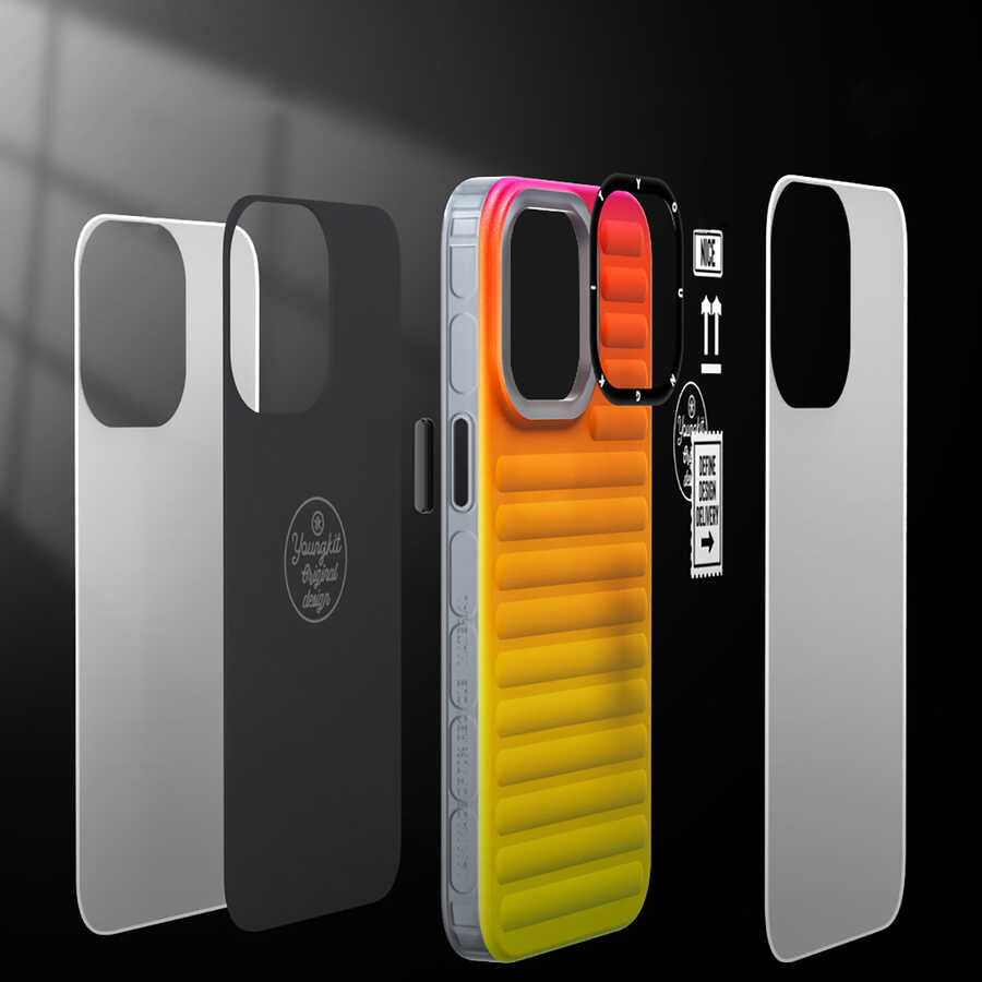 Apple iPhone 13 Pro Max Kılıf YoungKit The Secret Color Serisi Kapak Mavi