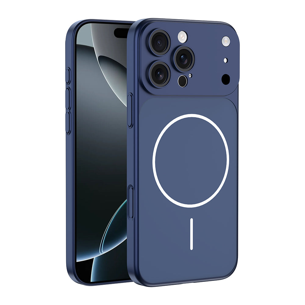 Apple iPhone 13 Pro Max Kılıf Zore M-Safe Şarj Özellikli Kamera Korumalı Spark Kapak