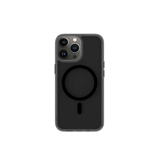 Apple iPhone 13 Pro Wiwu M-safe Şarj Özellikli Lens Korumalı Şeffaf Silikon Kapak Siyah