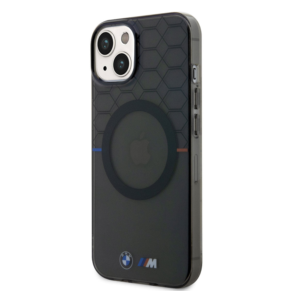 Apple iPhone 14 Kılıf BMW M-safe Şarj Özellikli Transparan M Dizayn Kapak Gri