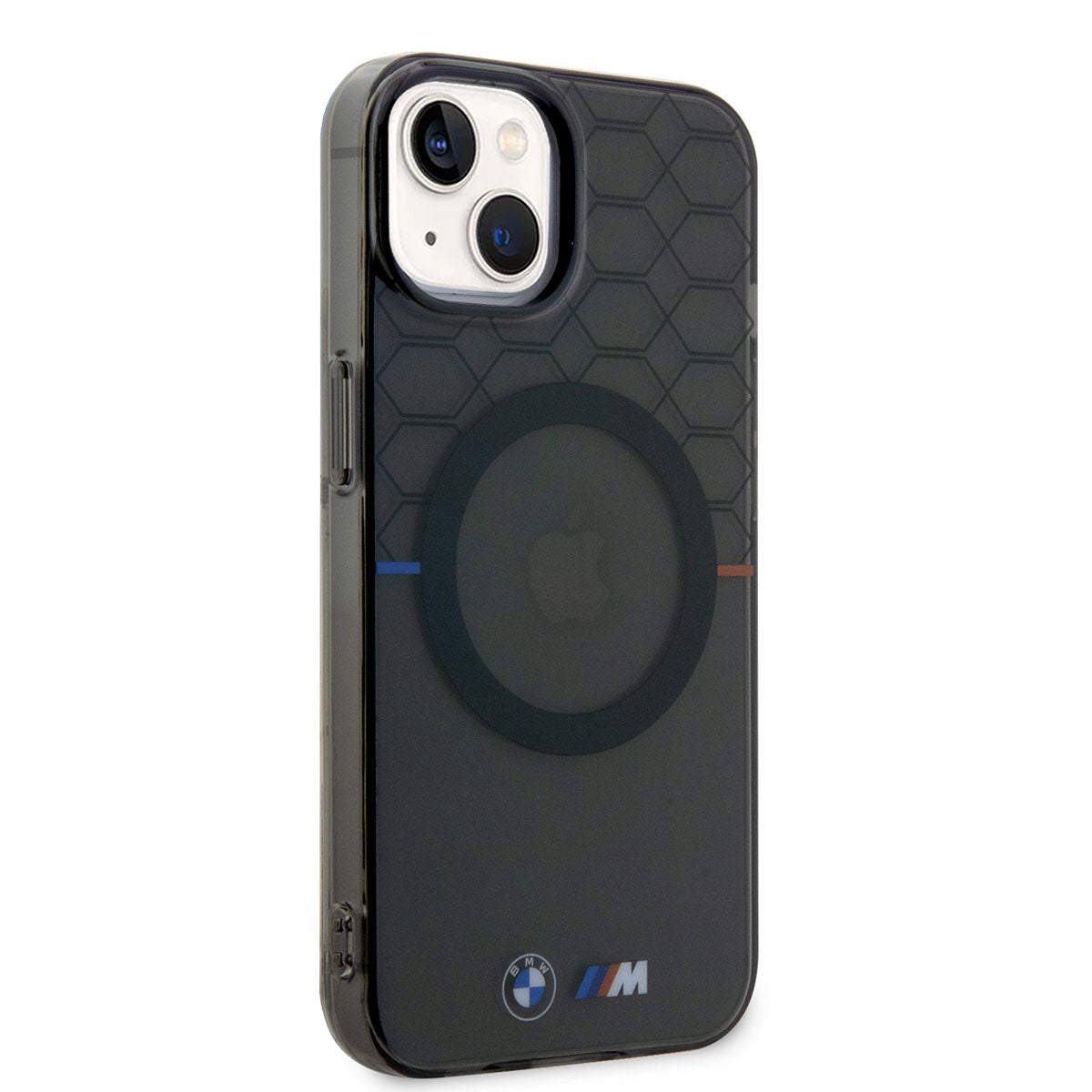 Apple iPhone 14 Kılıf BMW M-safe Şarj Özellikli Transparan M Dizayn Kapak Gri